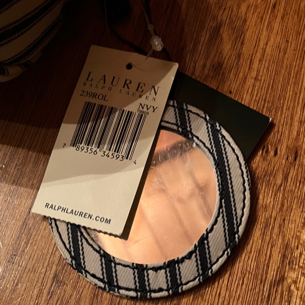 Ralph Lauren Navy and White Striped Accessory - Picture 2 of 5